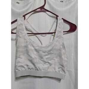 Avia White Camo Sports Bra Size L (12-14)